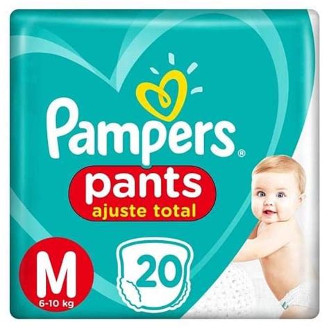 Fralda DescartÁvel Infantil Pants Pampers Ajuste Total M Pacote 20