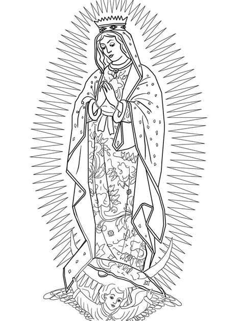 Dibujos De Virgen Maria Para Colorear Dibujos Online