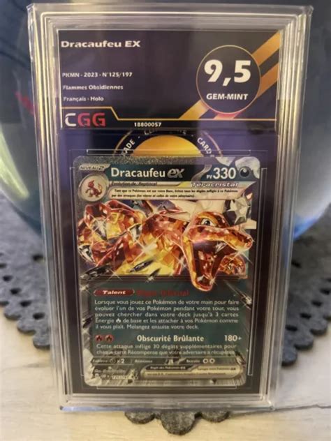 Carte Pokemon Dracaufeu Ex Teracristal 125197 Flammes Obsidiennes Cgg 95 Eur 2550 Picclick Fr