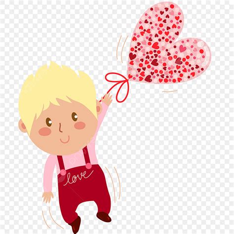 Hand Drawn Valentine Vector PNG Images Hand Drawn Boy In Valentine S