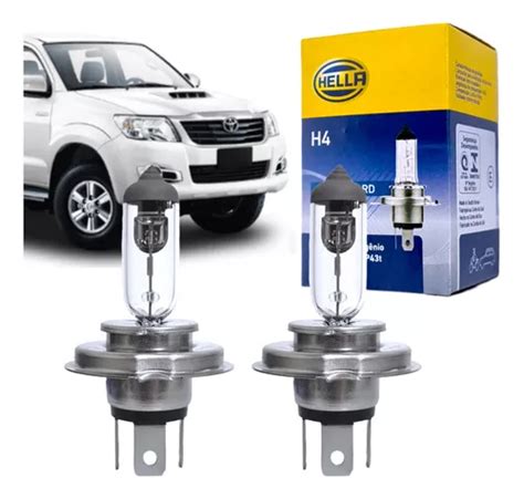 Lampada Farol Alto Baixo Toyota Hilux 2012 A 2015 Hella Par MercadoLivre