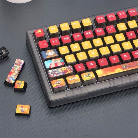 One Piece Pudding Keycap Keys Four Sided Light Transmission Asa