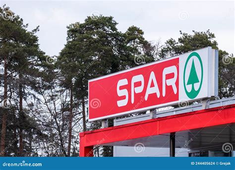 Spar Logo Outside On The Grocery Store Editorial Stock Image Image