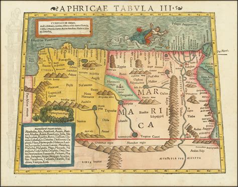 North Africa Tabula Aphricae Iii Includes Babylon The Nile And The