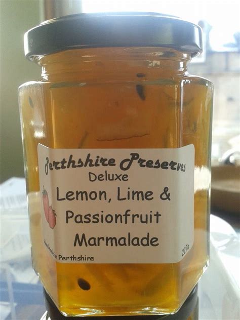 Lemon Lime Passionfruit Marmalade Perthshire Preserves