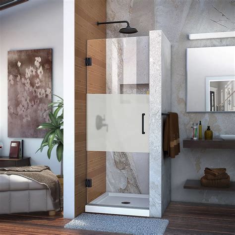 Dreamline Unidoor 30 Inch W X 72 Inch H Frameless Shower Door Frosted