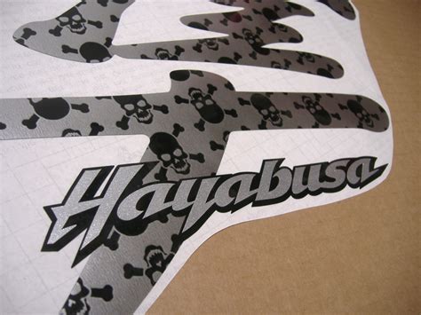 Suzuki Hayabusa St Gen K Skull And Bones Kanji Logo Decals Set