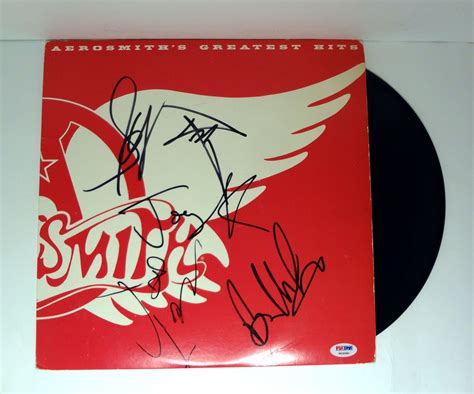 Aerosmith Complete Band Signed Autograph Greatest Hits Vinyl Record ...