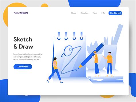 Sketch Landing Page Template