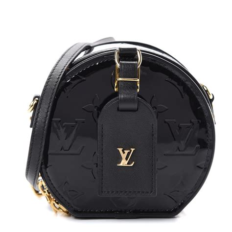 Louis Vuitton Vernis Mini Boite Chapeau Souple Black 559871