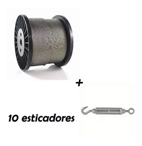 Cable De Acero Galvanizado De 200 M 5 32 6x7 10 3 16 Tensor Mercadolibre