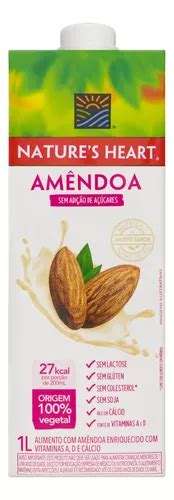 Bebida Vegetal Leite De Amêndoas Natures Heart Caixa 1l Mercadolivre