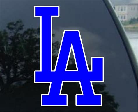 LOS ANGELES DODGERS Vinyl Decal Car Window Bumper Mirror | Etsy