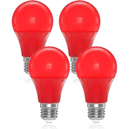 2 X Ambient Fireglow 4w LED Golf Ball Red Light Bulb B22 Bayonet Clear