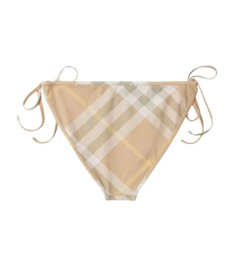 Womens Burberry Neutrals Check Bikini Bottoms Harrods Countrycode