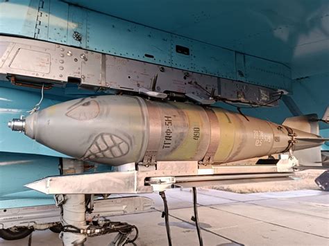 Loaded On Su-34 Fighter, Images Of Russian FAB-500M-62 Bomb With Wing