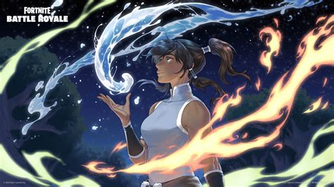 Korra Enters Fortnite Waterbending Comes To Battle Royale