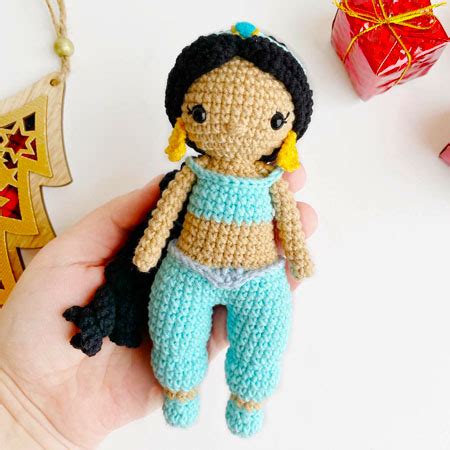 Princesa Jazmín Amigurumi PDF Patrón Gratis Lovelycraft