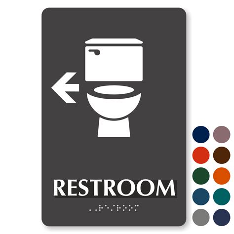 Directional Bathroom Signs Directional Restroom Signs