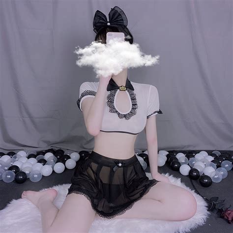 Jual Lingerie Sexy Murah Cosplay Seragam Lingerie Set A Shopee Indonesia