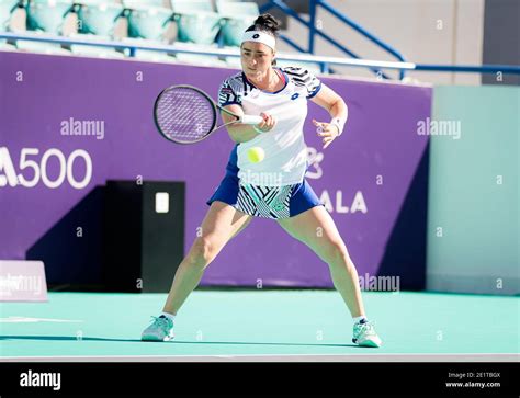 Ons Jabeur Of Tunisia In Action Against Kateryna Bondarenko Of The