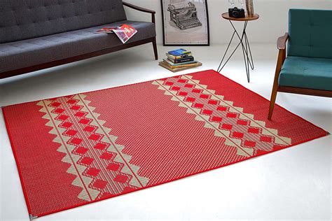 Tapete Sisal Sala 1 50 X 2 00 Antiderrapante Vermelho S 557 Mastertel