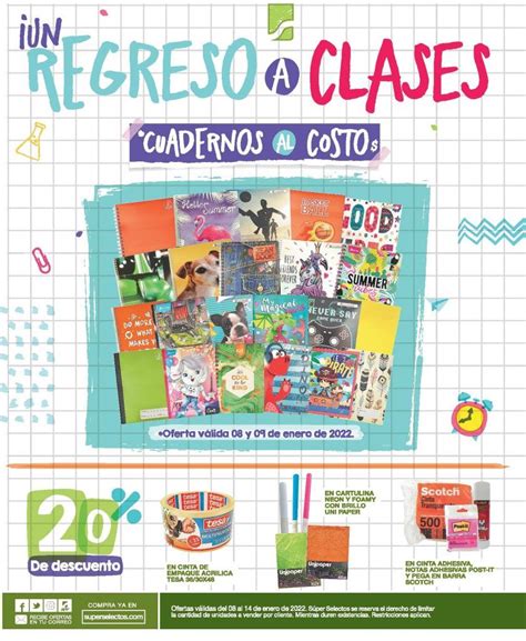 Cuadernos Al Costo En Regreso A Clases De S Per Selectos Enero