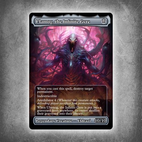 Ulamog The Infinite Gyre 2 Full Art Alternative Custom Art No Foil Edh Mtg Proxy Etsy