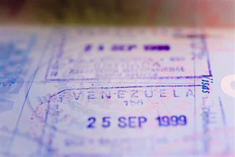 Travel Venezuela Passport Stamp Stock Photo - Download Image Now - iStock