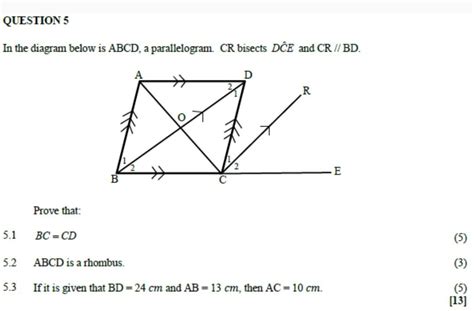 Solved In The Diagram Below Is Mathrm ABCD