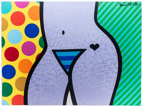 Lot Romero Britto Nude Torso Case Auctions