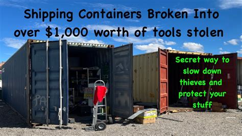 Ultimate Shipping Container Security DIY Wooden Bar Locking System For