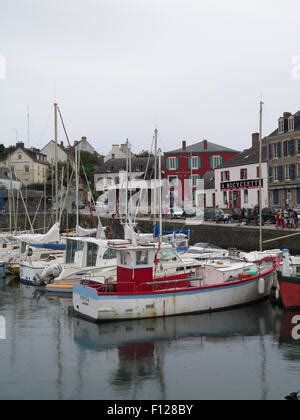 Tudy Harbour Ile De Groix Brittany France Europe Stock Photo Alamy