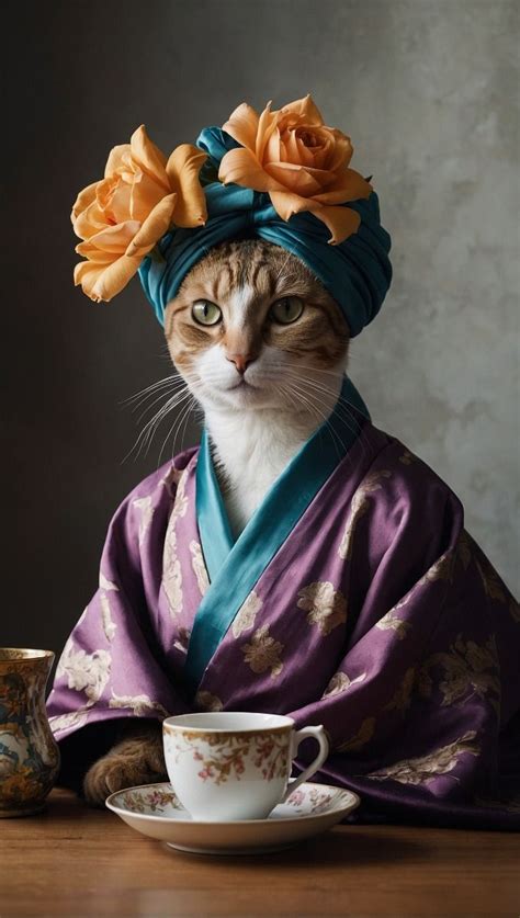 Кошка в шелковом халате | Gattini, Gatti, Animali