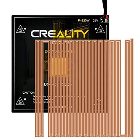 Official Ender 3 V2 Heated Bed 3D Printer Replacement Hot Bed 220W 24V With Cable Compatible For