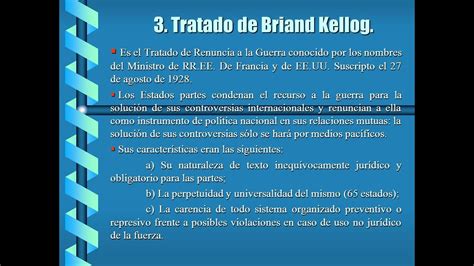 El Pacto Briand Kellogg Y La Paz En Nuestros Tiempos De Julio De