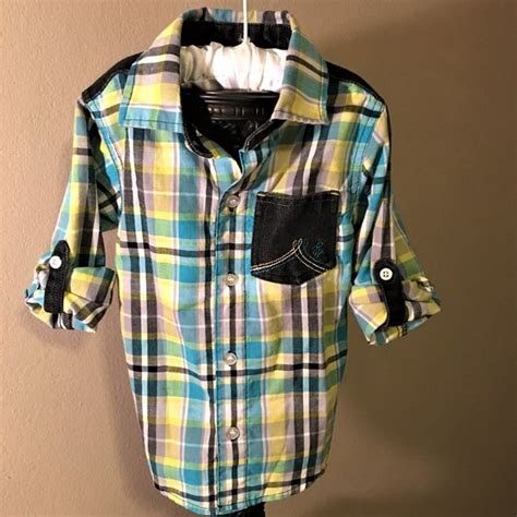 Rocawear Shirts And Tops Rocawear Boys Plaid Shirt 3t Poshmark