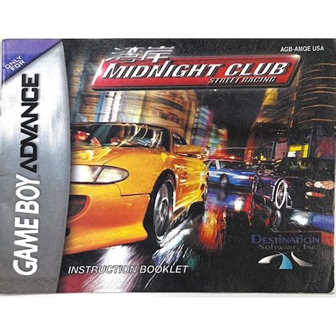 Gba Midnight Club Street Racing Manual