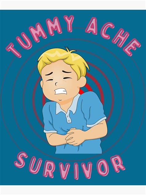 Tummy Ache Survivor Tummy Ache Survivor Trends Tummy Relief Stomach Ache Tummy Pain Poster