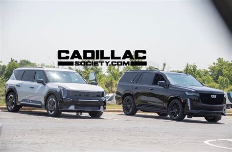 Kia Caught Benchmarking Cadillac Escalade Against Kia Ev9