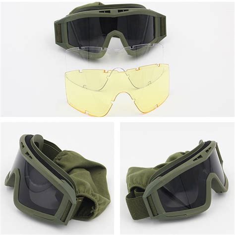 Jsjm Kacamata Olahraga Taktis Airsoft Ski Goggles With Lens Jk