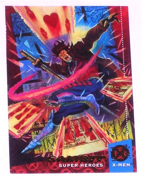 Gambit Fleer Ultra X Men Super Heroes Trading Card Marvel Comics