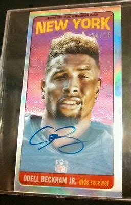 2014 Topps Chrome Odell Beckham Jr Rookie NY Giants OnCard Auto