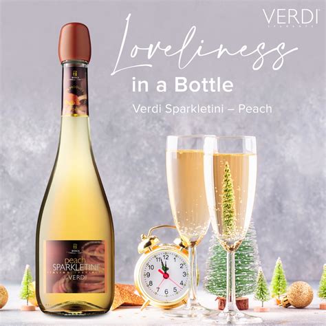 Bosca Verdi Peach Sparkletini Sparkling Wine 750ml Italian Piemonte