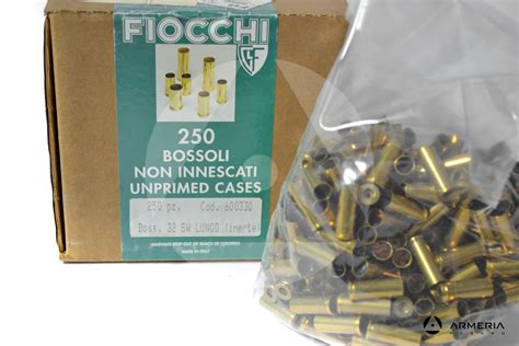 Bossoli Fiocchi Calibro 32 SW Lungo 250 Pezzi Armeria Pesaro