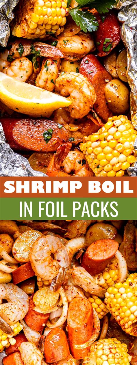 Grilled Shrimp Boil In Foil Packs Shrimp Recipes Easy Seafood Dinner Shrimp Recipes For Dinner