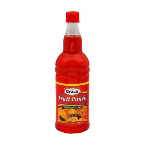 Grace Fruit Punch Flavored Syrup 255 Oz Supermarket Italy