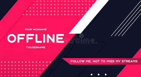 Offline Twitch Banner Background Para La Plantilla De Flujo Fondo