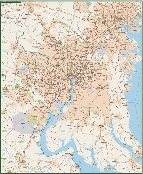 Washington DC Greater Metro Map | Digital| Creative Force