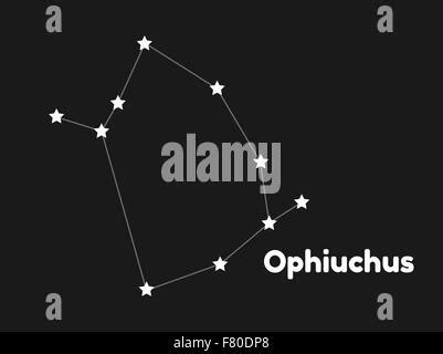 Sternbild Ophiuchus Sternenhimmel Cluster Von Sternen Und Galaxien